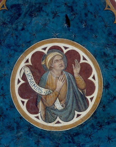 The Prophet Jeremiah (detail) by Agostino di Marsiglio